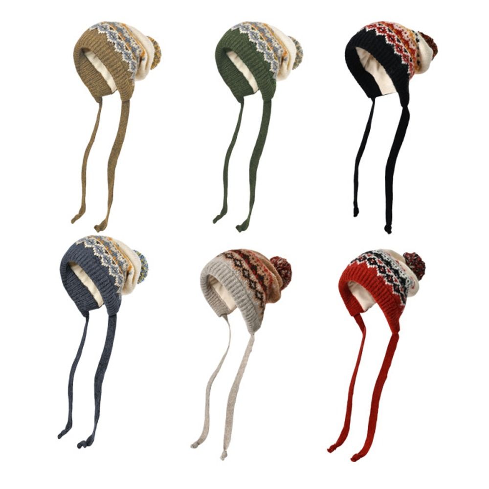 Winter Trapper Hat - Chapeau chaud à pompon pour femmes,