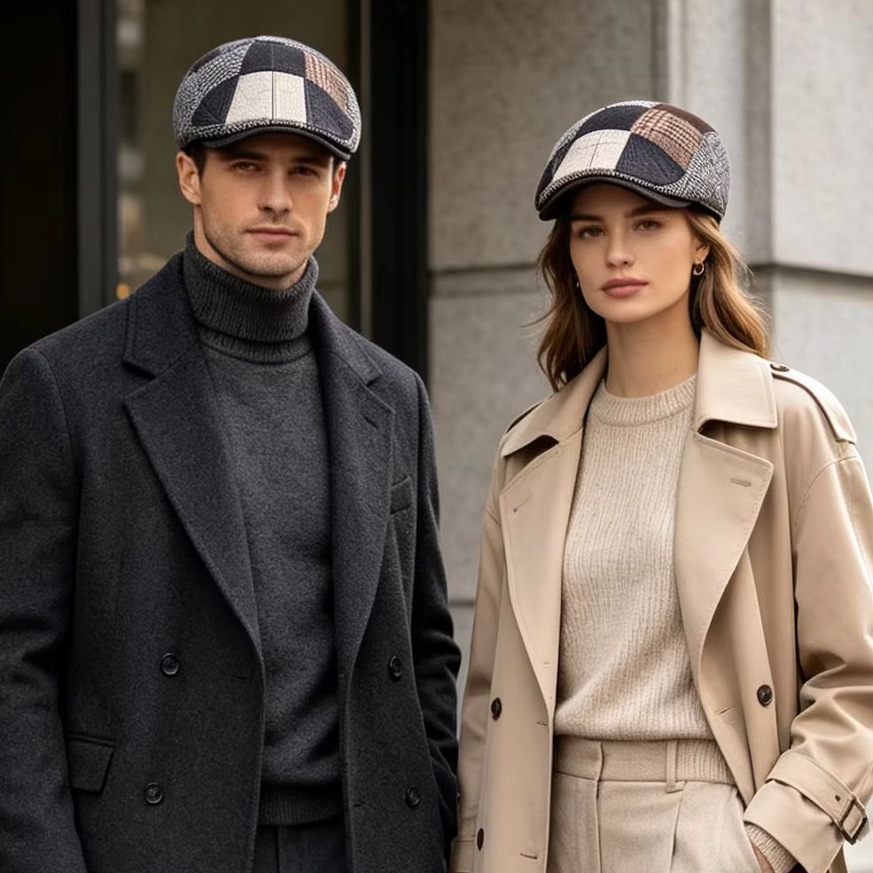 Newsboy Cap Ivy - Chapeau de journal en Patchwork pour