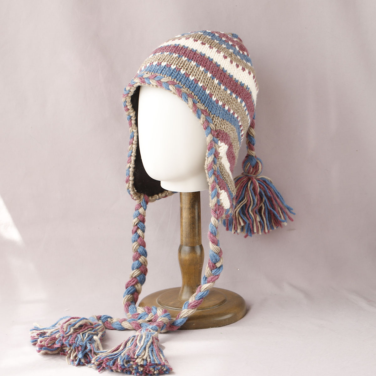 Winter Trapper Hat - Bomberbraid cheveux Crochet à main chapeau
