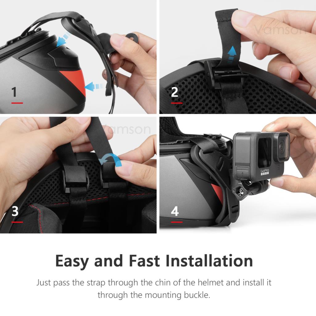 Vamson pour Gopro Hero 11 10 9 - Skull Cap Helmet Liner avis et prix